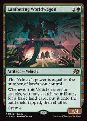 Lumbering Worldwagon (DFT Bundle) - Foil<br /><span class="collector-number">Collector No. 422</span>
