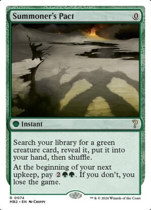 Summoner's Pact (White Border)<br /><span class="collector-number">Collector No. 74</span>