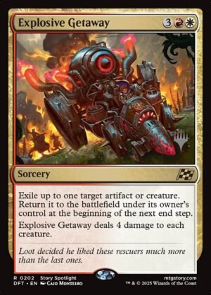 Explosive Getaway<br /><span class="collector-number">Collector No. 202p</span>