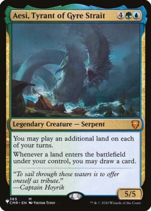 Aesi, Tyrant of Gyre Strait<br /><span class="collector-number">Collector No. CMR-365</span>