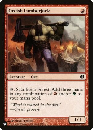 Orcish Lumberjack<br /><span class="collector-number">Collector No. DDL-44</span>