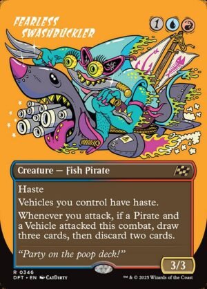 Fearless Swashbuckler (Borderless)<br /><span class="collector-number">Collector No. 346</span>