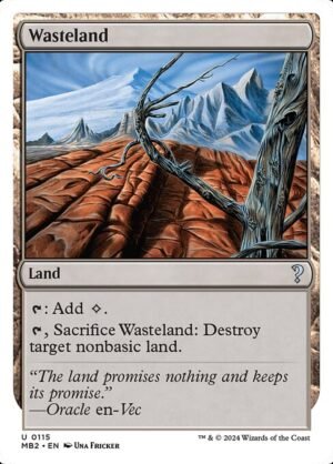 Wasteland (White Border)<br /><span class="collector-number">Collector No. 115</span>
