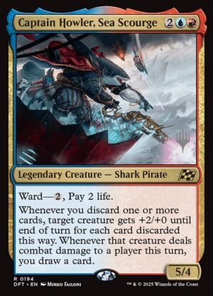 Captain Howler, Sea Scourge - Foil<br /><span class="collector-number">Collector No. 194p</span>