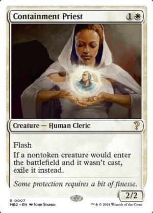 Containment Priest (White Border)<br /><span class="collector-number">Collector No. 7</span>