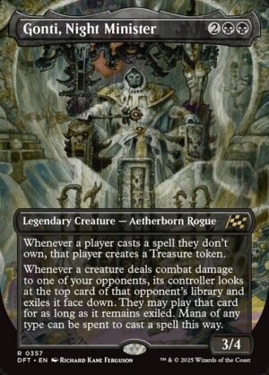 Gonti, Night Minister (Borderless) - Foil<br /><span class="collector-number">Collector No. 357</span>