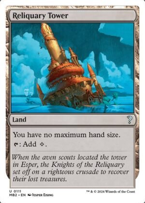 Reliquary Tower (White Border)<br /><span class="collector-number">Collector No. 111</span>