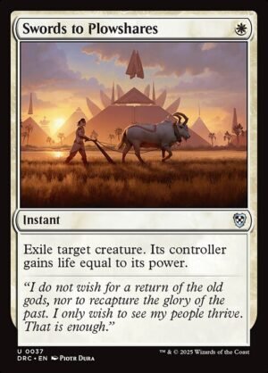Swords to Plowshares<br /><span class="collector-number">Collector No. 37</span>