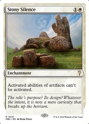 Stony Silence (White Border)<br /><span class="collector-number">Collector No. 21</span>