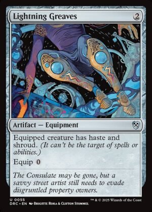 Lightning Greaves<br /><span class="collector-number">Collector No. 55</span>