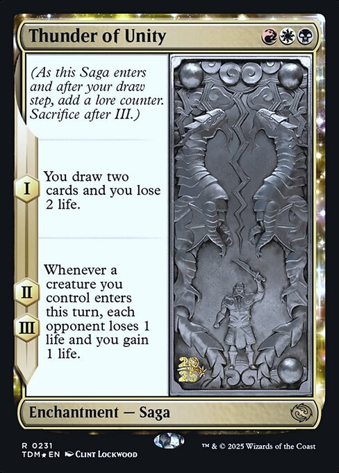 Thunder Of Unity STAXX Cards Hobbies