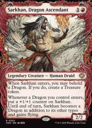 Sarkhan, Dragon Ascendant (0302) (Showcase)<br /><span class="collector-number">Collector No. 302</span>