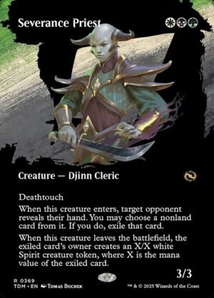 Severance Priest (Borderless) - Foil<br /><span class="collector-number">Collector No. 369</span>