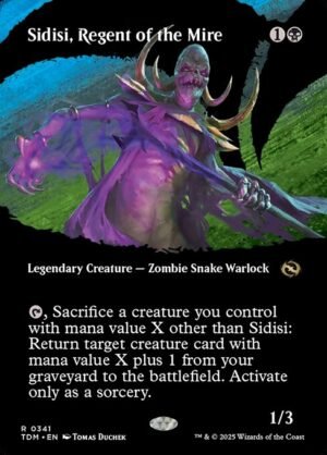 Sidisi, Regent of the Mire (Borderless) - Foil<br /><span class="collector-number">Collector No. 341</span>