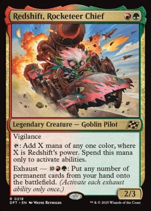 Redshift, Rocketeer Chief<br /><span class="collector-number">Collector No. 218</span>
