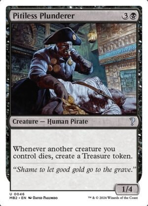 Pitiless Plunderer (White Border)<br /><span class="collector-number">Collector No. 46</span>