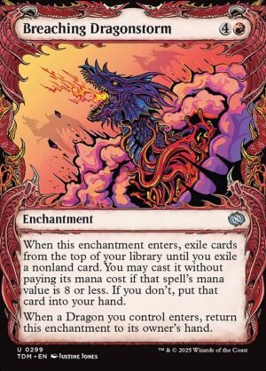 Breaching Dragonstorm (Showcase)<br /><span class="collector-number">Collector No. 299</span>