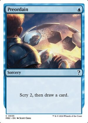 Preordain (White Border)<br /><span class="collector-number">Collector No. 35</span>