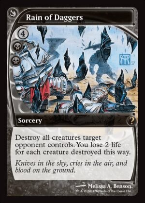 Rain of Daggers (Future Sight)<br /><span class="collector-number">Collector No. 186</span>