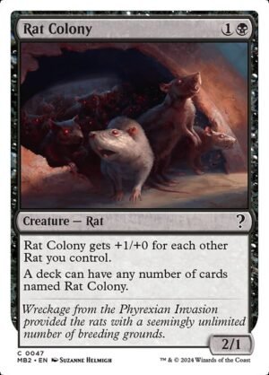 Rat Colony (White Border)<br /><span class="collector-number">Collector No. 47</span>