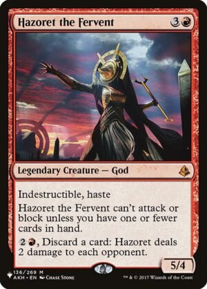 Hazoret the Fervent<br /><span class="collector-number">Collector No. AKH-136</span>