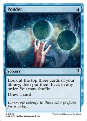 Ponder (White Border)<br /><span class="collector-number">Collector No. 34</span>