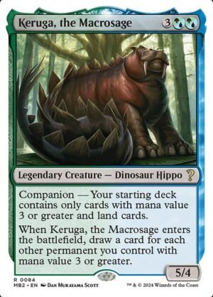 Keruga, the Macrosage (White Border)<br /><span class="collector-number">Collector No. 84</span>