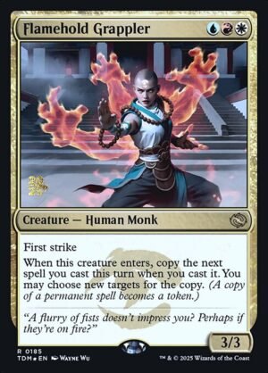 Flamehold Grappler - Foil<br /><span class="collector-number">Collector No. 185s</span>