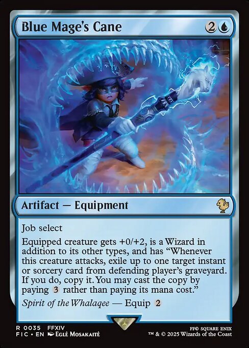 Blue Mage's Cane<br /><span class="collector-number">Collector No. 35</span>