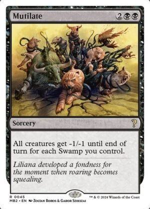 Mutilate (White Border)<br /><span class="collector-number">Collector No. 45</span>