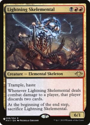 Lightning Skelemental<br /><span class="collector-number">Collector No. MH1-208</span>
