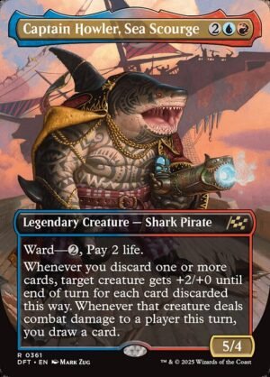 Captain Howler, Sea Scourge (Borderless)<br /><span class="collector-number">Collector No. 361</span>