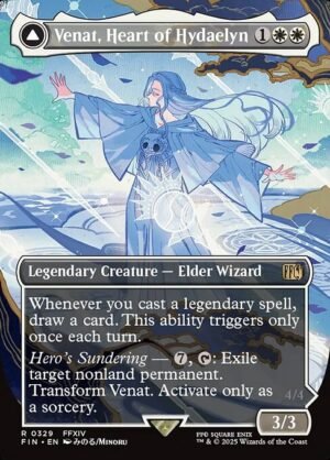 Venat, Heart of Hydaelyn (Borderless) - Foil<br /><span class="collector-number">Collector No. 329</span>