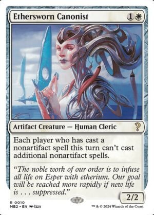 Ethersworn Canonist (White Border)<br /><span class="collector-number">Collector No. 10</span>
