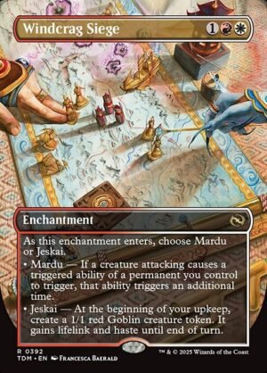 Windcrag Siege (Borderless) - Foil<br /><span class="collector-number">Collector No. 392</span>