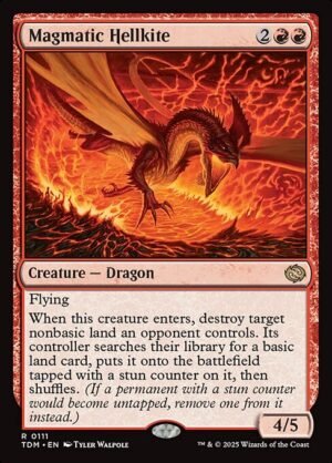 Magmatic Hellkite - Foil<br /><span class="collector-number">Collector No. 111</span>
