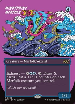 Mindspring Merfolk (Borderless)<br /><span class="collector-number">Collector No. 335</span>