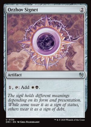 Orzhov Signet<br /><span class="collector-number">Collector No. 134</span>