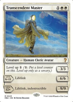 Transcendent Master (White Border)<br /><span class="collector-number">Collector No. 23</span>
