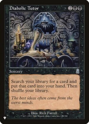 Diabolic Tutor<br /><span class="collector-number">Collector No. ODY-129</span>