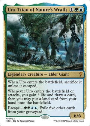 Uro, Titan of Nature's Wrath (White Border)<br /><span class="collector-number">Collector No. 93</span>