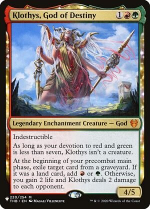 Klothys, God of Destiny<br /><span class="collector-number">Collector No. THB-220</span>