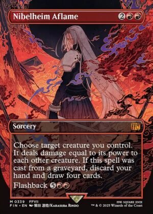 Nibelheim Aflame (Borderless)<br /><span class="collector-number">Collector No. 339</span>