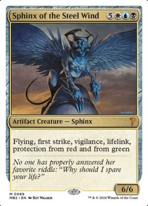 Sphinx of the Steel Wind (White Border)<br /><span class="collector-number">Collector No. 89</span>