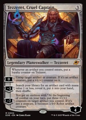 Tezzeret, Cruel Captain - Foil<br /><span class="collector-number">Collector No. 2</span>