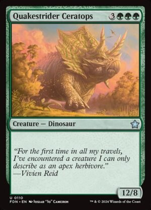 Quakestrider Ceratops<br /><span class="collector-number">Collector No. 110</span>
