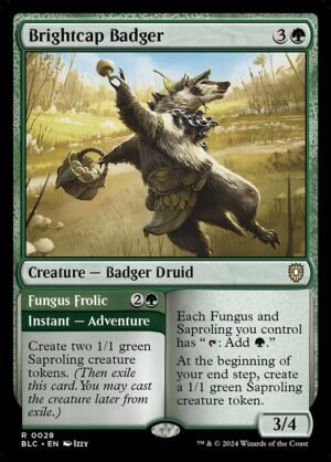 Brightcap Badger // Fungus Frolic<br /><span class="collector-number">Collector No. 28</span>