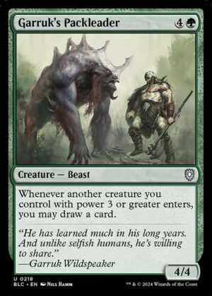 Garruk's Packleader<br /><span class="collector-number">Collector No. 218</span>