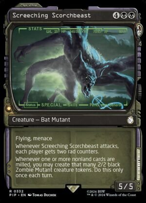 Screeching Scorchbeast - Foil<br /><span class="collector-number">Collector No. 332</span>