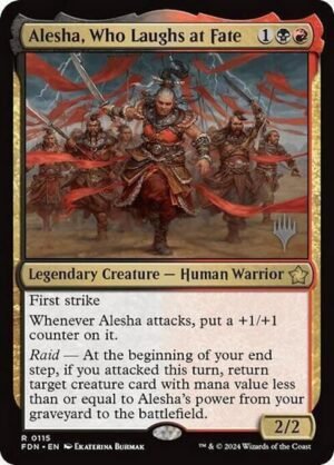 Alesha, Who Laughs at Fate - Foil<br /><span class="collector-number">Collector No. 115p</span>